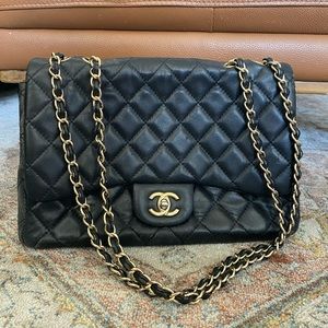 Authentic Black Quilted Chanel Purse